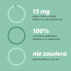 ALINESS Cynk Organiczny Trio 15mg 100 tab