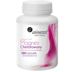 ALINESS Magnez Chelatowany 650 mg + B6 (P-5-P) 100 kaps