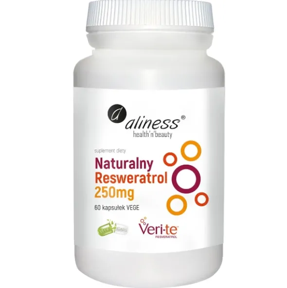 ALINESS Naturalny Resweratrol Veri-Te 250mg 60 kaps