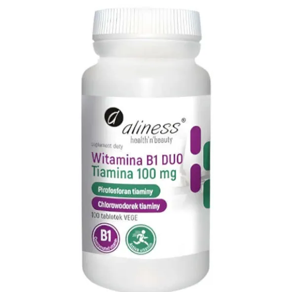 ALINESS Witamina B1 (Tiamina) DUO 100mg 100 vtabs