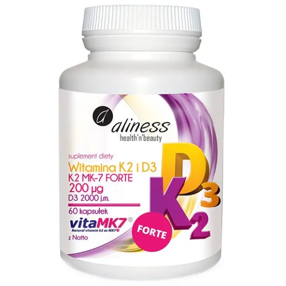 ALINESS Witamina K2 i D3 Forte 60 kaps