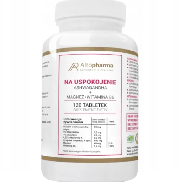 ALTO PHARMA Ashwagandha + Magnez + B6 120 tabl