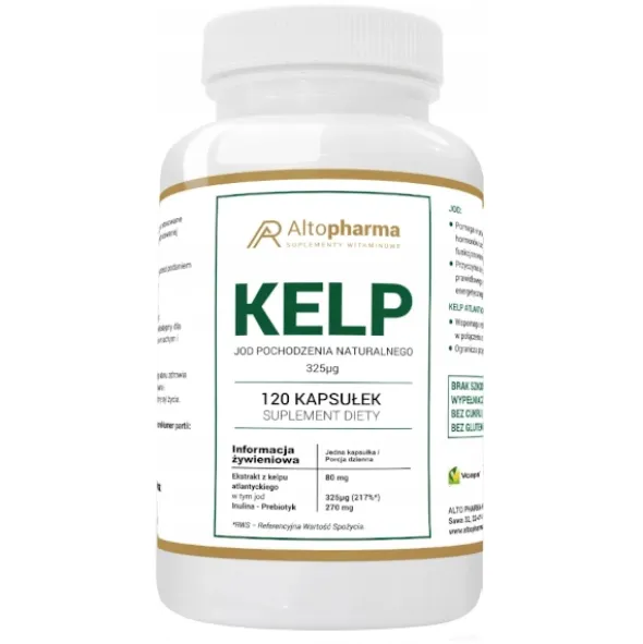 ALTO PHARMA Kelp Jod Naturalny 325µg 120 kaps