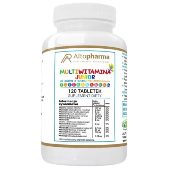 ALTO PHARMA Multiwitamina Junior do ssania 120 tabl