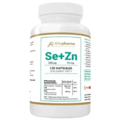 ALTO PHARMA Selen 200µg + Cynk 15mg + Prebiotyk 120 kaps