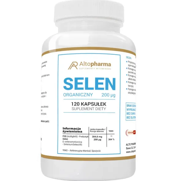 ALTO PHARMA Selen Organiczny 200µg 120 kaps