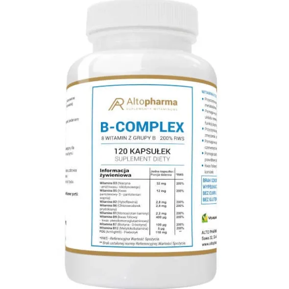 ALTO PHARMA Witamina B Complex 120 kaps 200% RWS