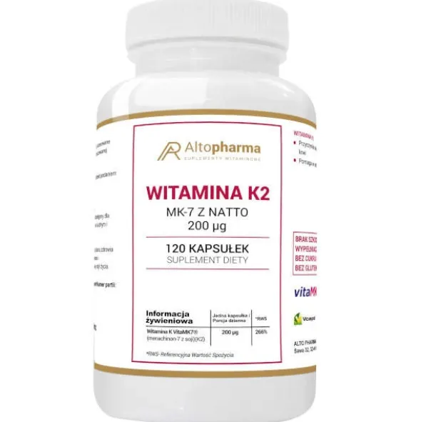 ALTO PHARMA Witamina K2 VitaMK7 200mcg 120 kaps