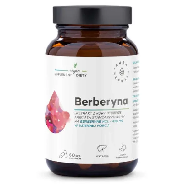 AURA HERBALS Berberyna 500 mg 60 kaps