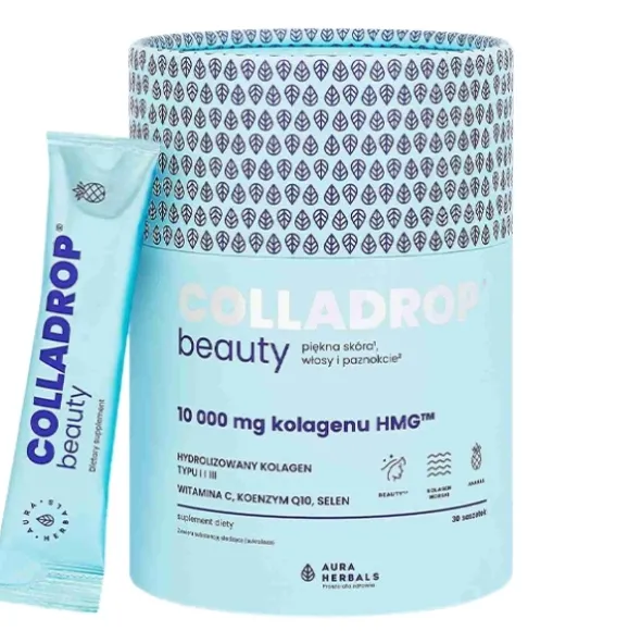 AURA HERBALS Colladrop® Beauty kolagen HMG™ 10000 mg Saszetki 30 szt