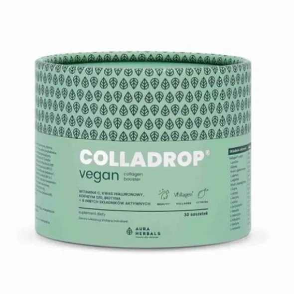 AURA HERBALS Colladrop® Vegan Collagen Booster Vollagen® 2000 mg Saszetki 30 szt