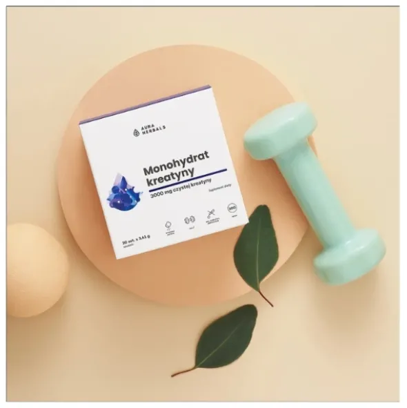 AURA HERBALS Kreatyna Monohydrat saszetki 30 x 3,41 g