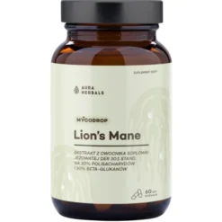 AURA HERBALS Mycodrop Lion's Mane 30:1 30% Beta-Glukan 60 kaps
