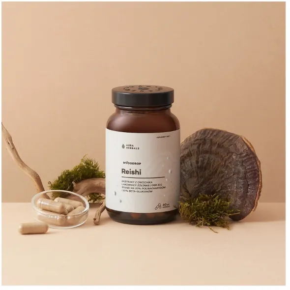 AURA HERBALS Mycodrop Reishi 30:1 30% Beta-Glukan 60 kaps