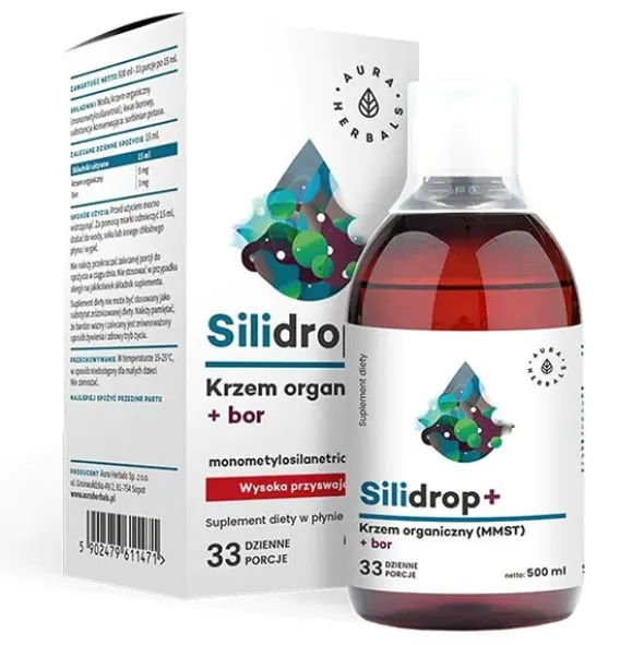 AURA HERBALS Silidrop - Krzem + Bor 500 ml