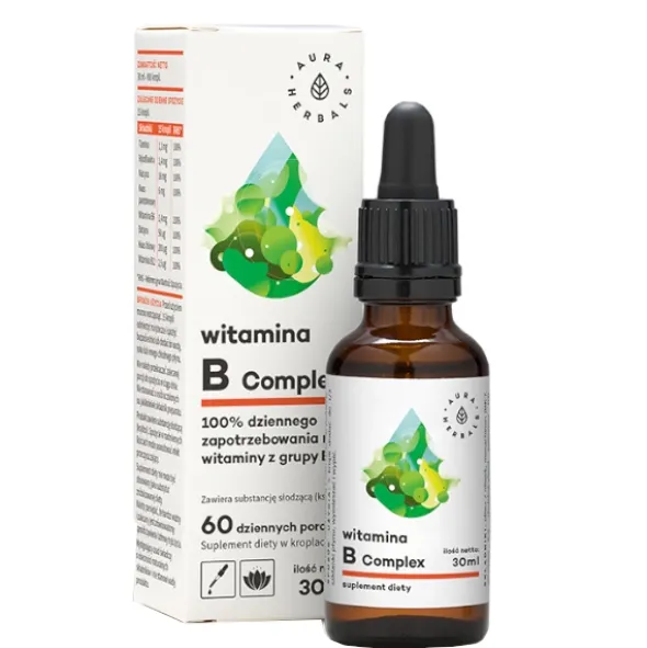 AURA HERBALS Witamina B Complex Krople 30 ml