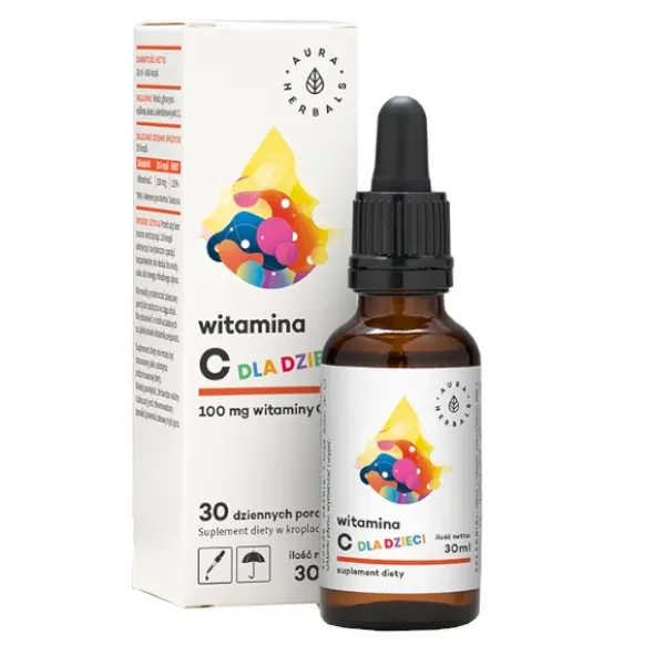 AURA HERBALS Witamina C Dla Dzieci krople 30 ml