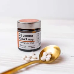 AURA HERBALS Witamina D3 2000IU + K2MK7 + Cynk + Selen 90 tabs