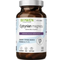 BIOWEN Cytrynian Magnezu + B6 100 kaps