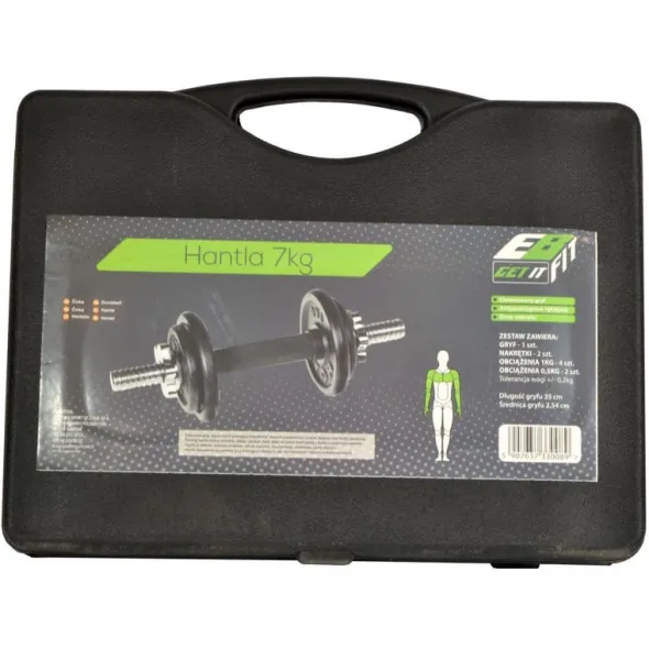 EB FIT Hantla Żeliwna Walizka 7 kg