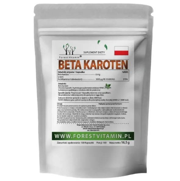 FOREST VITAMIN Beta Karoten 6mg 100 kaps