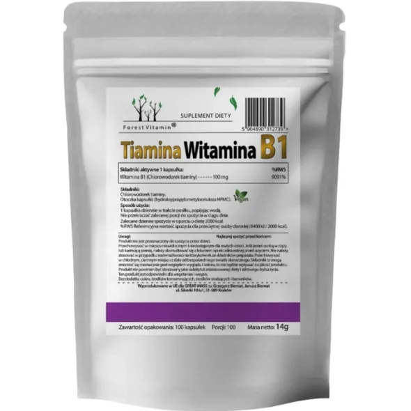 FOREST VITAMIN B1 Thiamine 100 caps