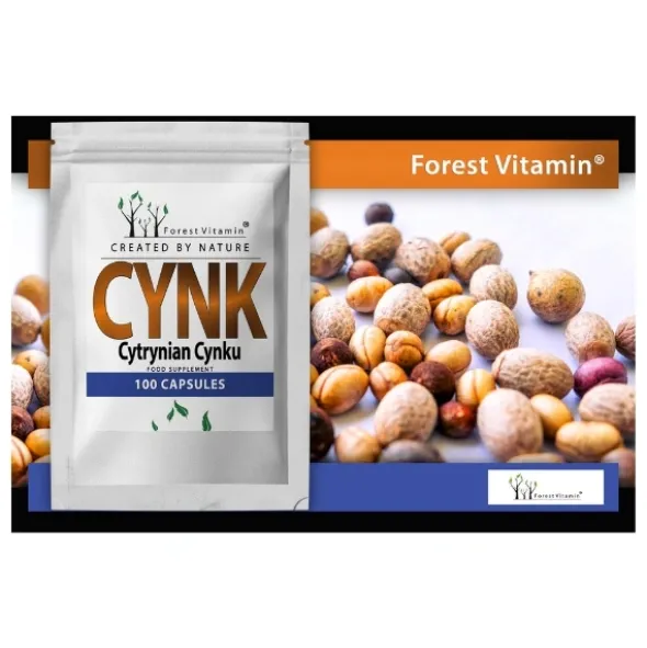 FOREST VITAMIN Cytrynian Cynku 15mg 100 kaps