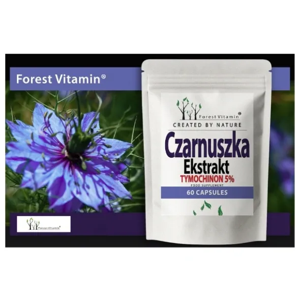 FOREST VITAMIN Czarnuszka Ekstrakt 500mg 60 Kaps