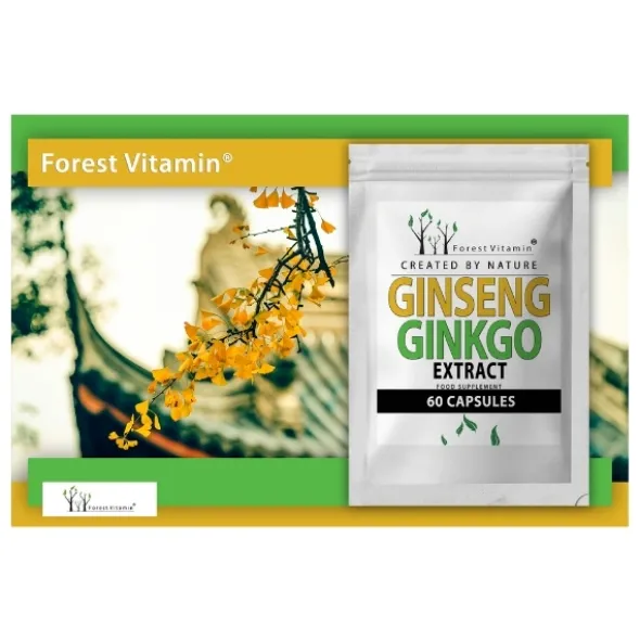 FOREST VITAMIN Żeń-Szeń 200mg+ Miłorząb90mg 60 kaps