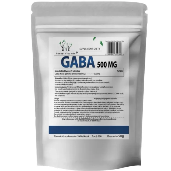 FOREST VITAMIN GABA 500 mg 100 Kaps