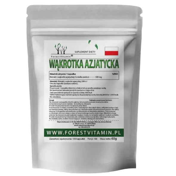 FOREST VITAMIN Gotu Kola 500 mg 100 kaps