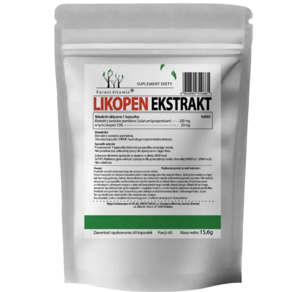 FOREST VITAMIN Likopen 20 mg 60 kaps