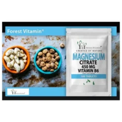 FOREST VITAMIN Magnez Cytrynian 450mg + Witamina B6 100 tabs
