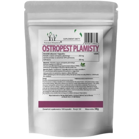FOREST VITAMIN Ostropest Plamisty 250mg 100 kaps