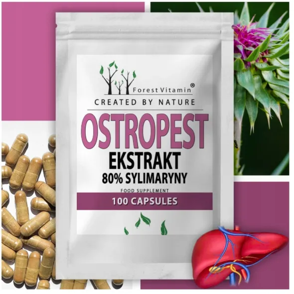 FOREST VITAMIN Ostropest Plamisty 250mg 100 kaps