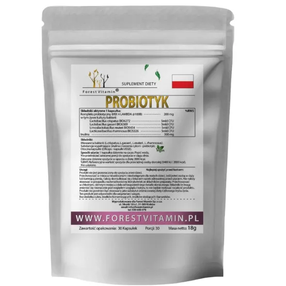 FOREST VITAMIN Probiotyk LAMBDA 200 mg 30 kaps
