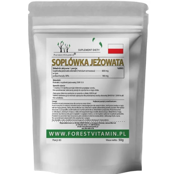 FOREST VITAMIN Soplówka Jeżowata 50 g