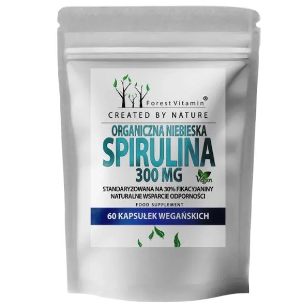 FOREST VITAMIN Spirulina Organiczna 300 mg 60 kaps