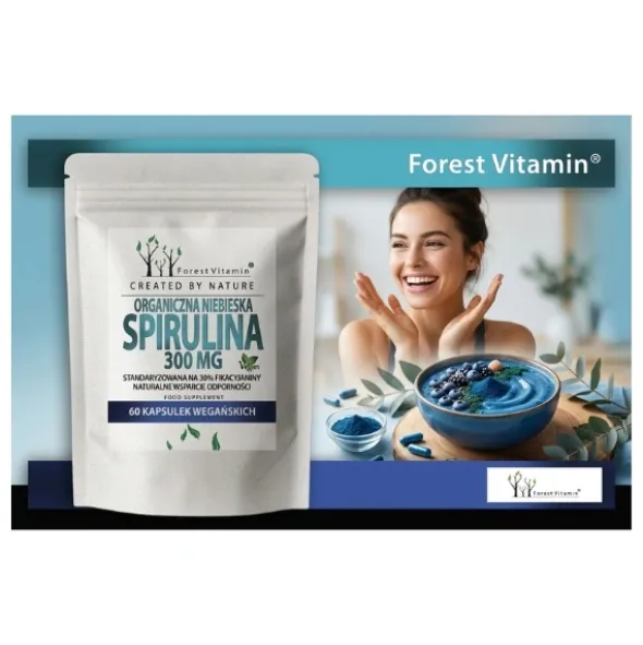 FOREST VITAMIN Spirulina Organiczna 300 mg 60 kaps