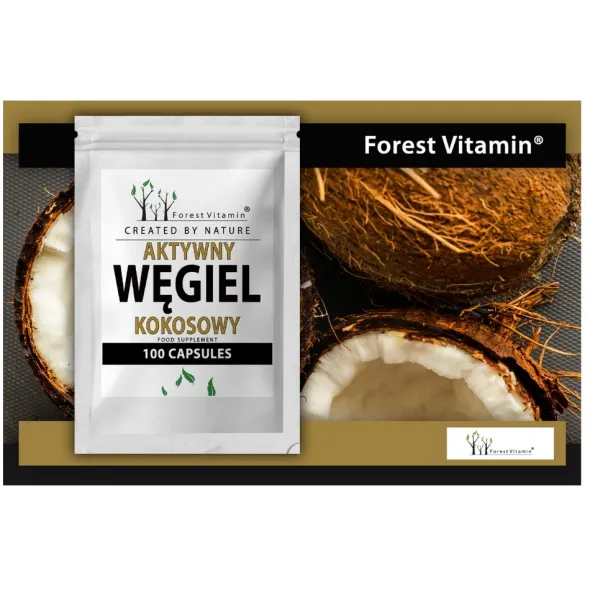 FOREST VITAMIN Węgiel Aktywowany 150mg 100 kaps