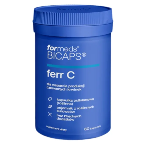FORMEDS BICAPS FERR C Żelazo + Witamina C 60 kaps