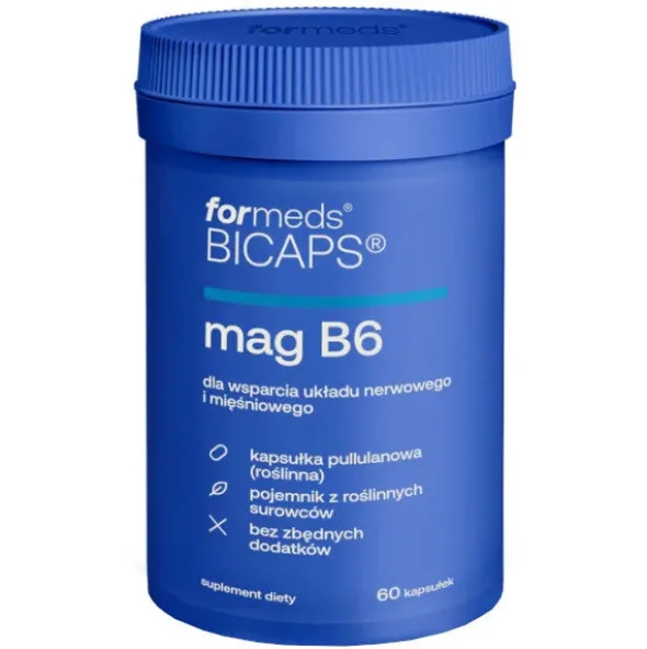 FORMEDS BICAPS MAG B6 Cytrynian Magnezu + B6 60 kaps