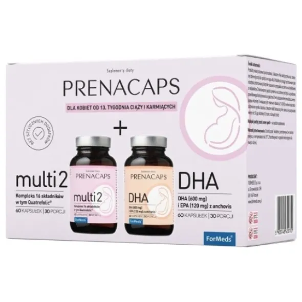 FORMEDS PRENACAPS MULTI 2 + DHA 60 + 60 kaps