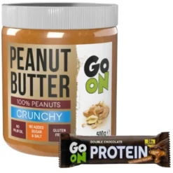 GO ON Masło Orzechowe z Kawałkami Orzechów 500 g + SANTE Go On Baton Proteinowy 45 g