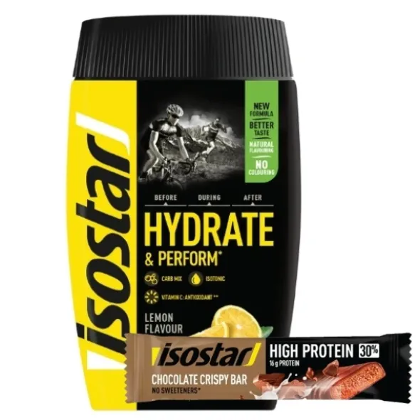 ISOSTAR Koncentrat 400 g + ISOSTAR Baton High Protein 30% 55 g