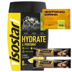 ISOSTAR KONCENTRAT 400g NAPÓJ IZOTONICZNY + ISOTONIC DRINK + 2x BATONY