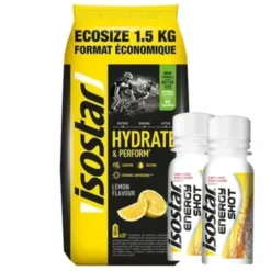 ISOSTAR Koncentrat 1500 g + 2x ISOSTAR Shot Energetyczny 60 ml