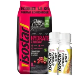 ISOSTAR Koncentrat 1500 g + 2x ISOSTAR Shot Energetyczny 60 ml