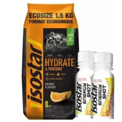 ISOSTAR Koncentrat 1500 g + 2x ISOSTAR Shot Energetyczny 60 ml