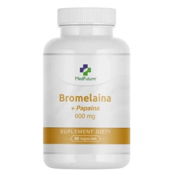 MEDFUTURE Bromelaina + Papaina 600mg 60 kaps